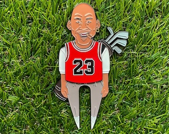 The GOAT 23 Divot Tool Golf Ball Marker Set: Magnetic Hat Clip