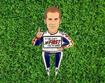 Ricky Bobby Divot Tool Golf Ball Marker Set: Funny Golf Gift