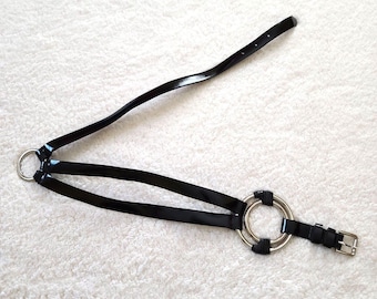 Sandy Duftler Designs Vintage Genuine Leather Belt Black Size Medium Made in USA