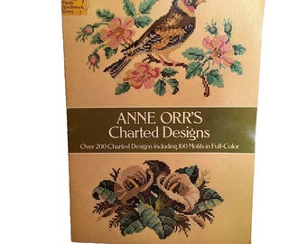 Dover Anne Orr’s Charted Designs 200 Designs 100 In Color Needlework 1978