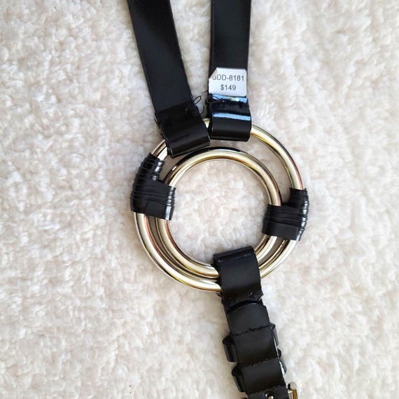 Sandy Duftler Designs Vintage Genuine Leather Belt Black  display picture 1