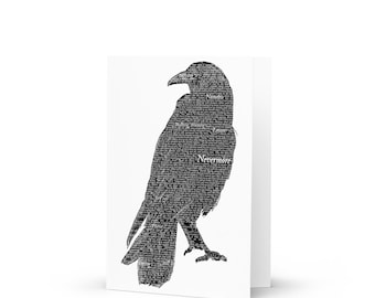 Art of Literature Greeting Card, Edgar Allan Poe, "The Raven"