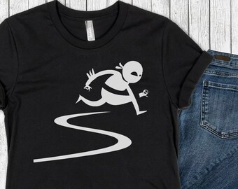 Can't Catch Me T-Shirt: Hip Runner Gift, 100% Cotton