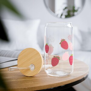 Strawberry Iced Coffee Cup
