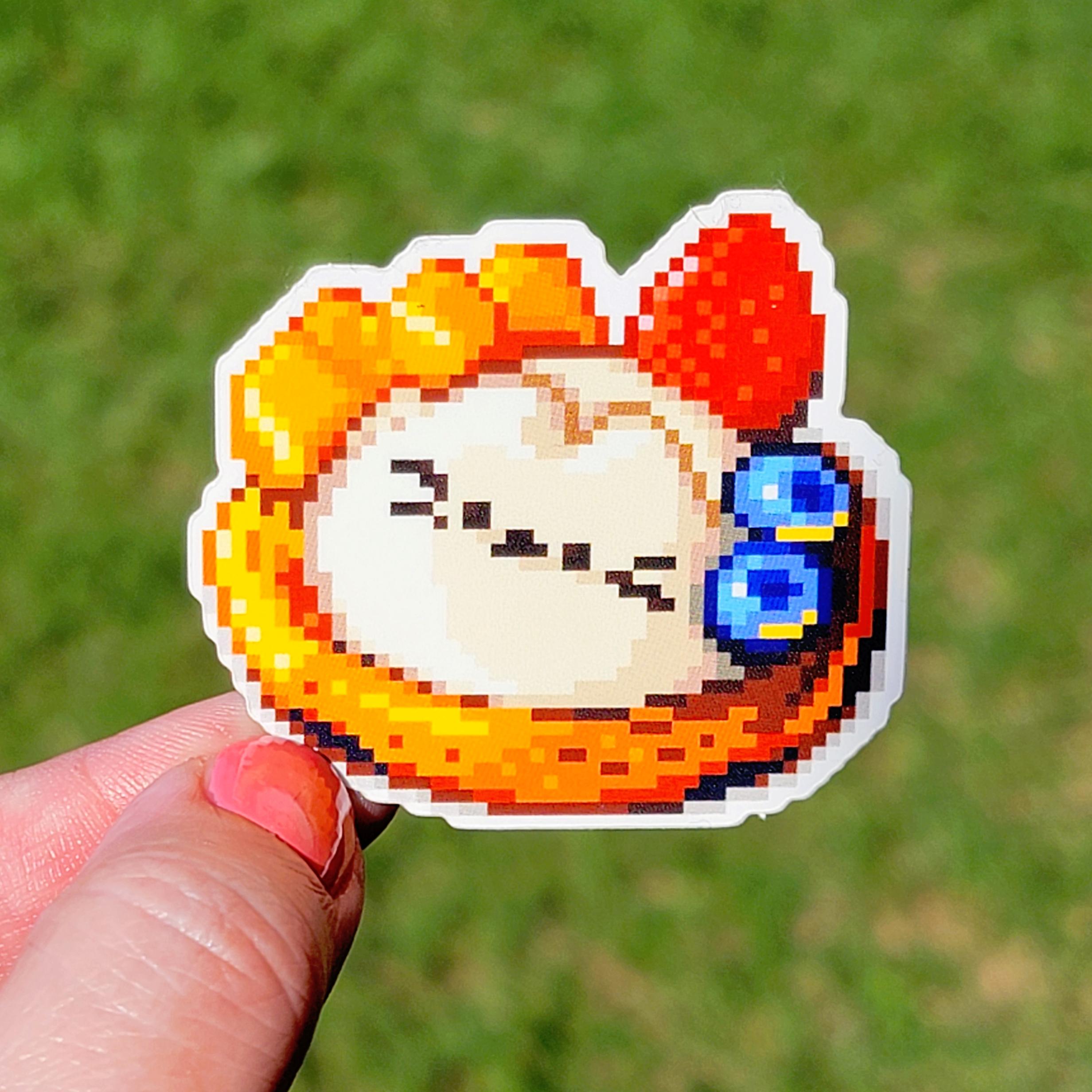 Pixel Art Food Stickers - Cute & Colorful Designs for Planners and