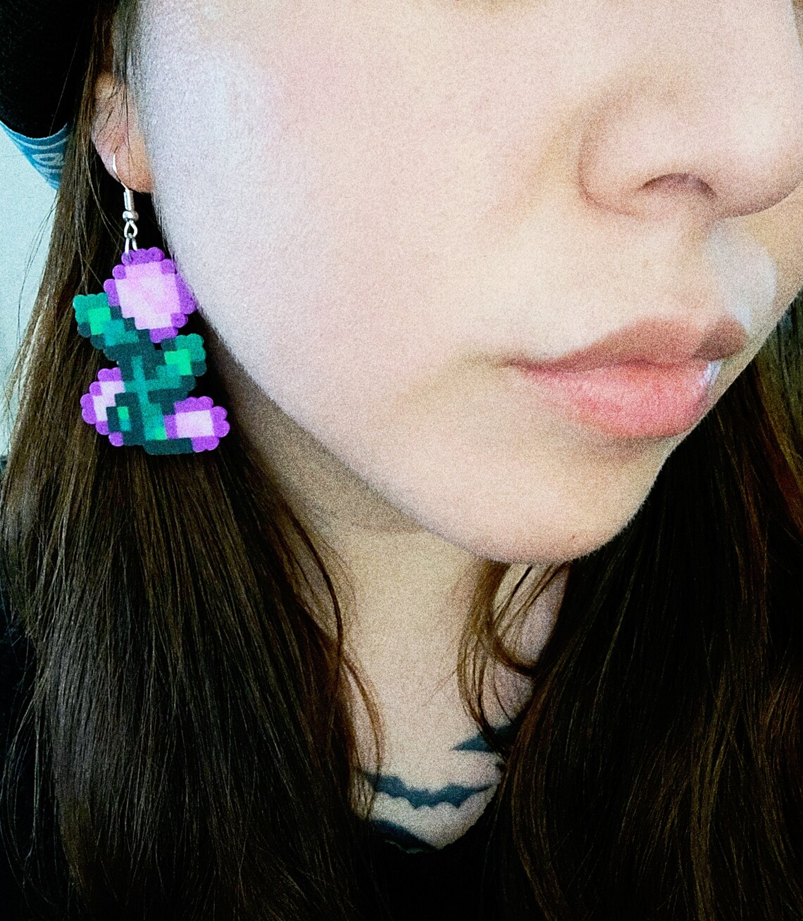 Stardew Valley Perler Flower Keychain/earrings Video Game Inspired