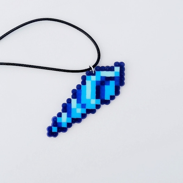 Stardew Valley Mermaid Pendant Perler-Necklace or Keychain