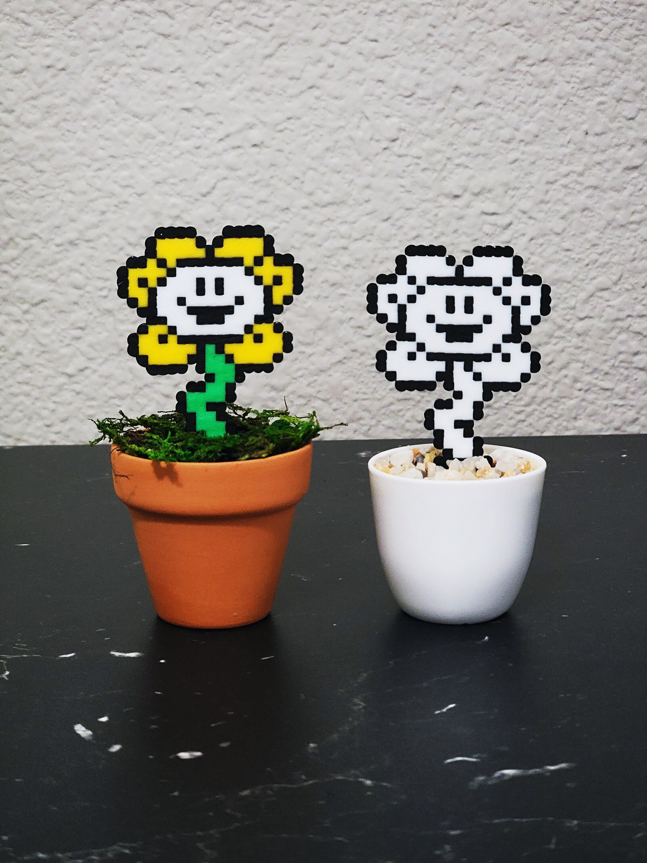 Toriel, flowey, Papyrus, Fight, Undertale, bead, sprite, pixel Art, Fan  art, recreation