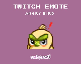 Emote di Angry Bird carino per Twitch, badge Pixel Art, Pocket Monster, risorse di streaming predefinite
