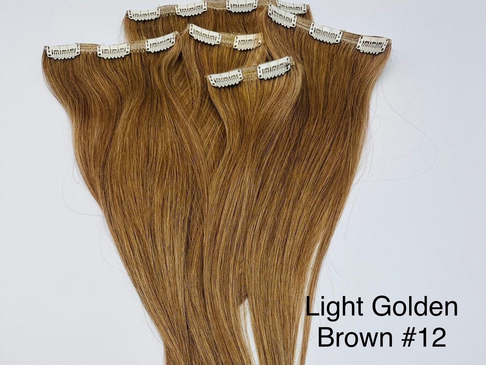 100 Real Human Hair Extension Clip On For Full Head 5 Pieces 14 100 real human hair extension clip on for full head 5 pieces 14