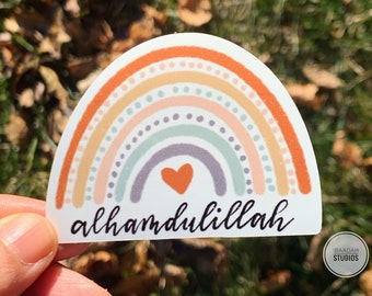 ALHAMDULILLAH Sticker | Islamic Sticker for laptops, journals, water bottles, hydroflask, cars | Quranic Stickers, Decals, Muslim Reminder