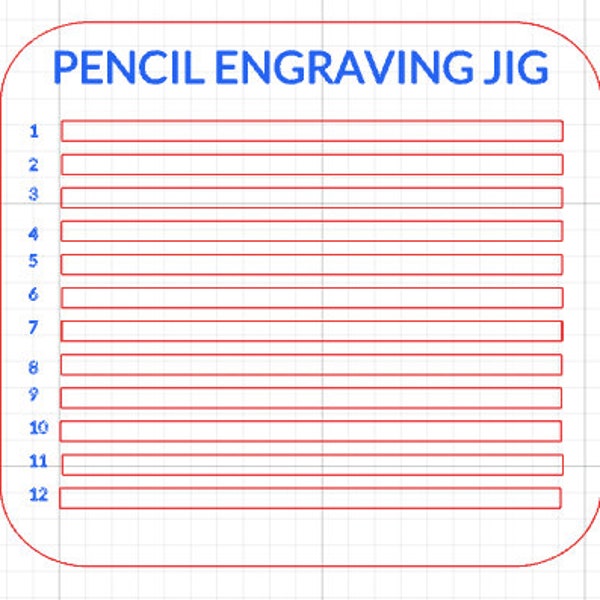 Ticonderoga Pencil Engraving JIG for xTool Creative Space .XCS