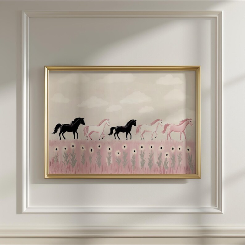 Girls Horse Flowers Print Playset by Cowboy Hardware main image 1