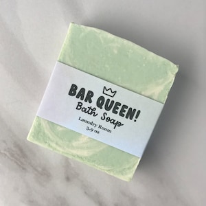 Laundry Day  Handmade Cold Process Soap, Fresh Scented Vegan Bar, Natural Skincare, Everyday Soap Gift for Her or Him