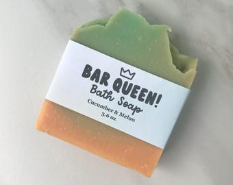 Cucumber & Melon handgemachte Kaltprozess-Seife