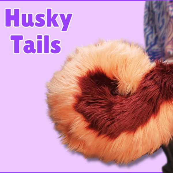 Custom Husky Tails! Furry Dog Costume and Wolf Cosplay! 14 Inches!