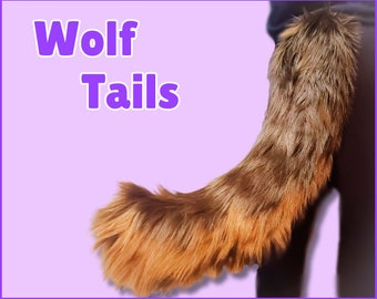 Realistic Wolf Tails! Dog Furry Costume and Cosplay! 28 Inches!