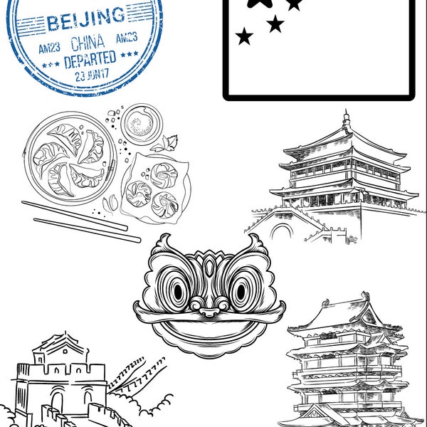 China - Coloring Page