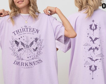 The Thirteen Throne Of Glass Comfort Colors Shirt, From Now Until The Darkness Claims Us, Throne Of Glass SJM Merch, We Are The Thirteen