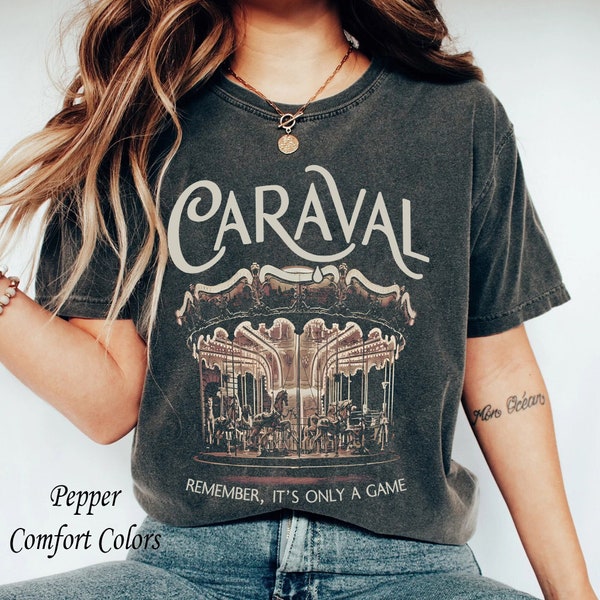 Remember It's Only a Game Comfort Color Shirt, Caraval Sweatshirt, Book Lover Gift, Bookish Sweatshirt, Bookworm gift, Gift for her.