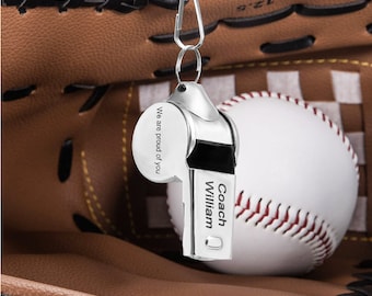 Personalized Engraved Sports Whistle Referee Whistle Gift For Father, Brother Dad, Coach