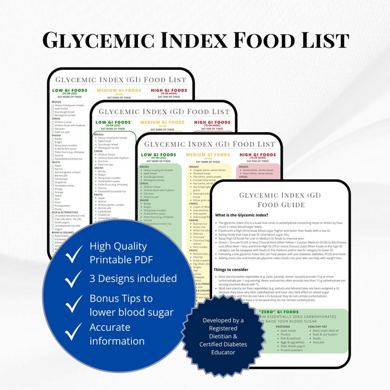 Diabetic Food List | Type 2 Diabetes | Glycemic Index | PCOS | Diabetic ...