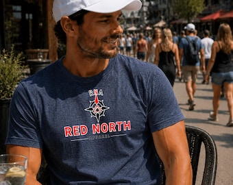 Red North Apparel T-shirt met kompaslogo