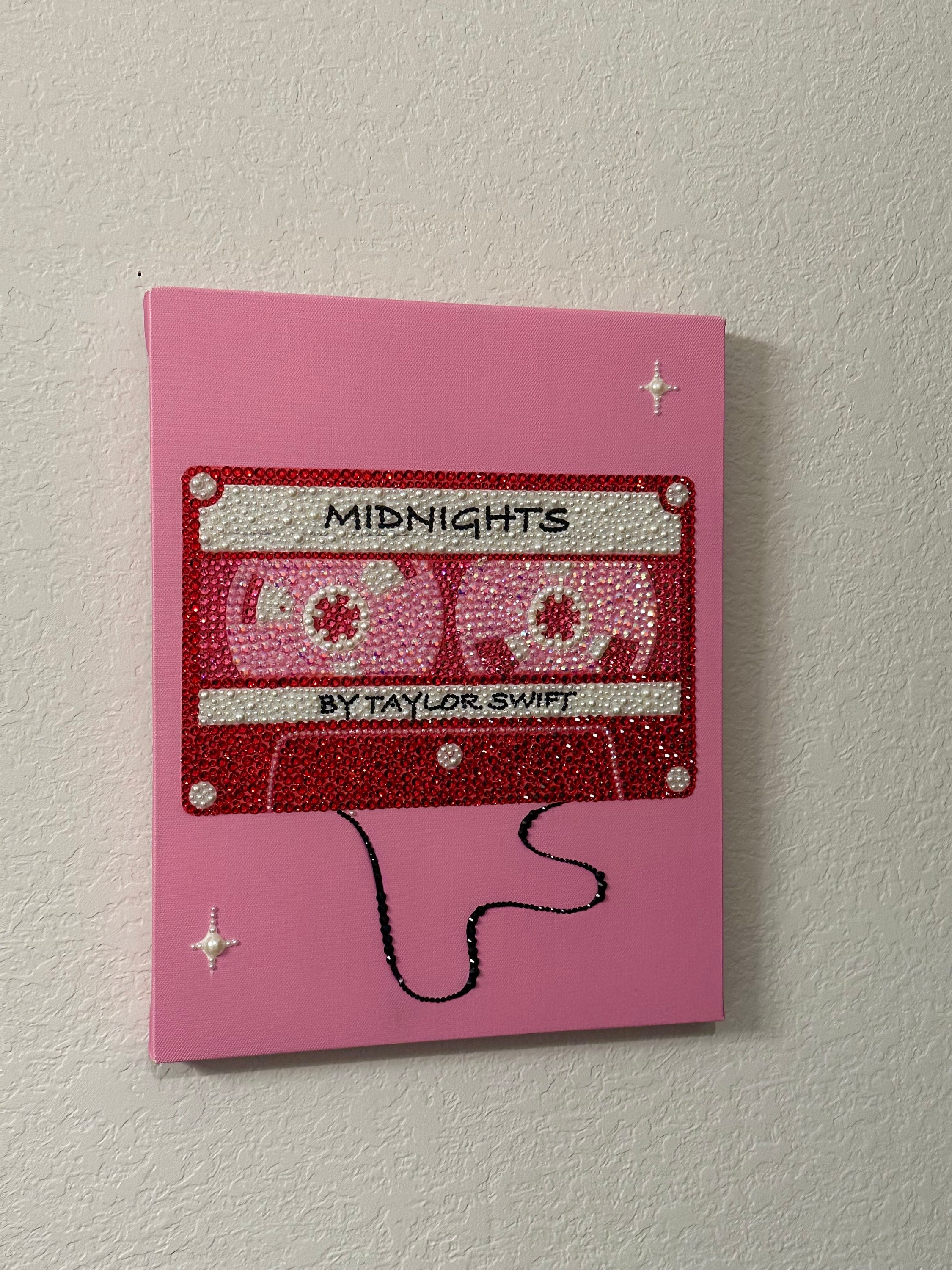 Taylor Swift Bedazzled Reinstone Canvas - Etsy