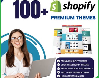 Shopify Template Unlock Your E-Commerce Potential with 100+ Versatile Shopify Theme and Templates (NOTE : You will get Drive link in Folder)