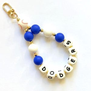 Baseball. custom charm car keychain. purse chain. accessory, handbag, gift for her. baseball. baseball gifts. home team. baseball fan gifts.
