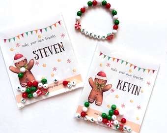 Bracelet Making Kit, Kids Birthday Party Activity, Custom Name Stretch Bracelet Craft Kit, Girls DIY Bracelet Party Favor. Adults and KIDS