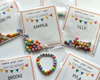 Personalized Gift for Kids, DIY Stretchy Bracelet Craft Kit