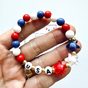 DIY. Make your own bracelet. President Trump Bracelet / President Trump 2024 / Team Trump. MAGA. USA President Bracelets.President Trump.
