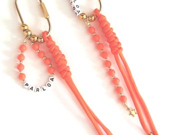 Beaded Carabiner Bag Charm, Personalized Gifts. Team Gifts. Corporate Gifts. Bag Accessory. Trendy Gifts. Personalized Hosting Gifts.