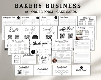 Bakery Order Form Bundle Forms Editable Template Invoice Template Cake Order Form Cake Care Instruction Price List Track Order Printable 40