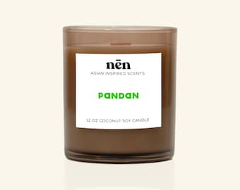 パンダンキャンドル | アジアンテイストの香り | 天然・無毒 | ペットにも安全 | ココナッツ・ソイワックス | ウッドウィック