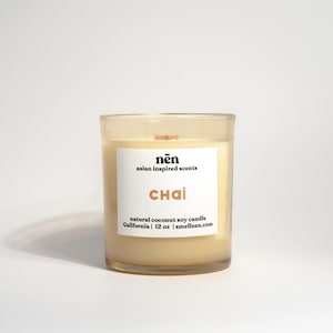 Chai Candle | Premium Asian-Inspired Scents | Natural & Sustainable | Coconut Soy Wax | Wood Wick