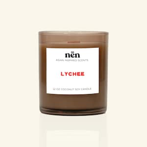 Lychee Candle | Asian-Inspired Scents | Natural & Non-Toxic | Pet Safe | Coconut Soy Wax | Wood Wick