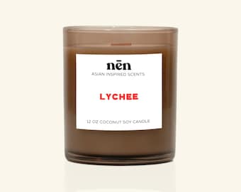Lychee Candle | Asian-Inspired Scents | Natural & Non-Toxic | Pet Safe | Coconut Soy Wax | Wood Wick