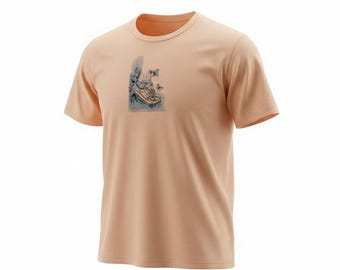 Besticktes Sneaker Schmetterling T-Shirt