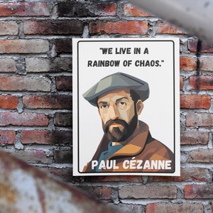 Paul Cézanne Artist Portrait Classroom Poster - Digital PDF and PNG, Paul Cezanne Poster, Paul Cezanne Print, Paul Cezanne Wall Art