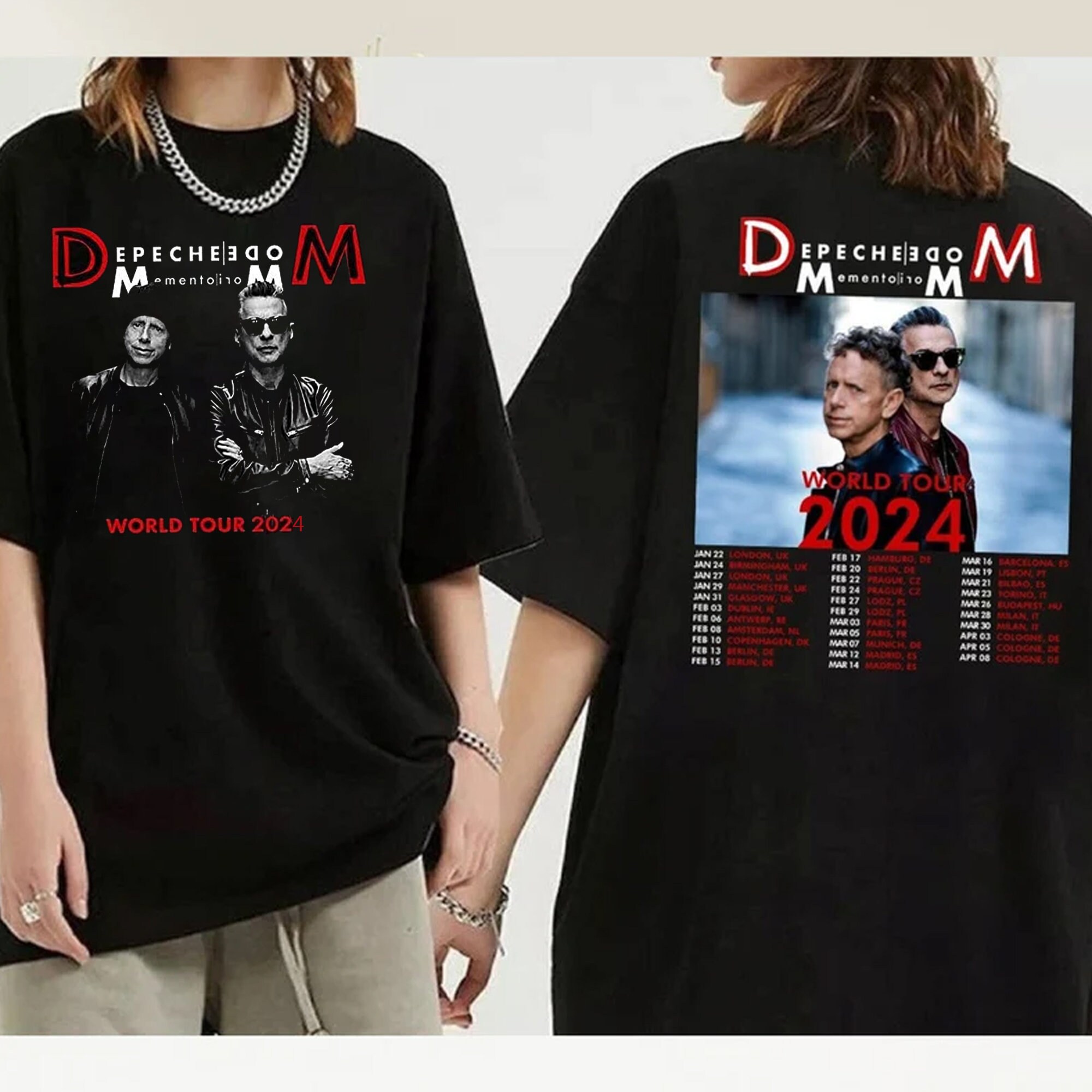 Depeche Mode Memento Mori World 2025 Tour TShirt, Depeche Mode Tour