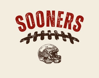 Vintage Sooner Football SVG