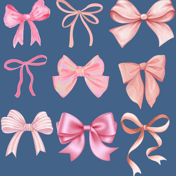 Coquette Bow Aesthetic PNG