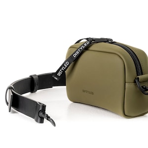 Damen Alltags Schultertasche, Lässige Streetstyle Olive Crossbody Tasche, Minimalistische vegane Leder Schultertasche für Frauen