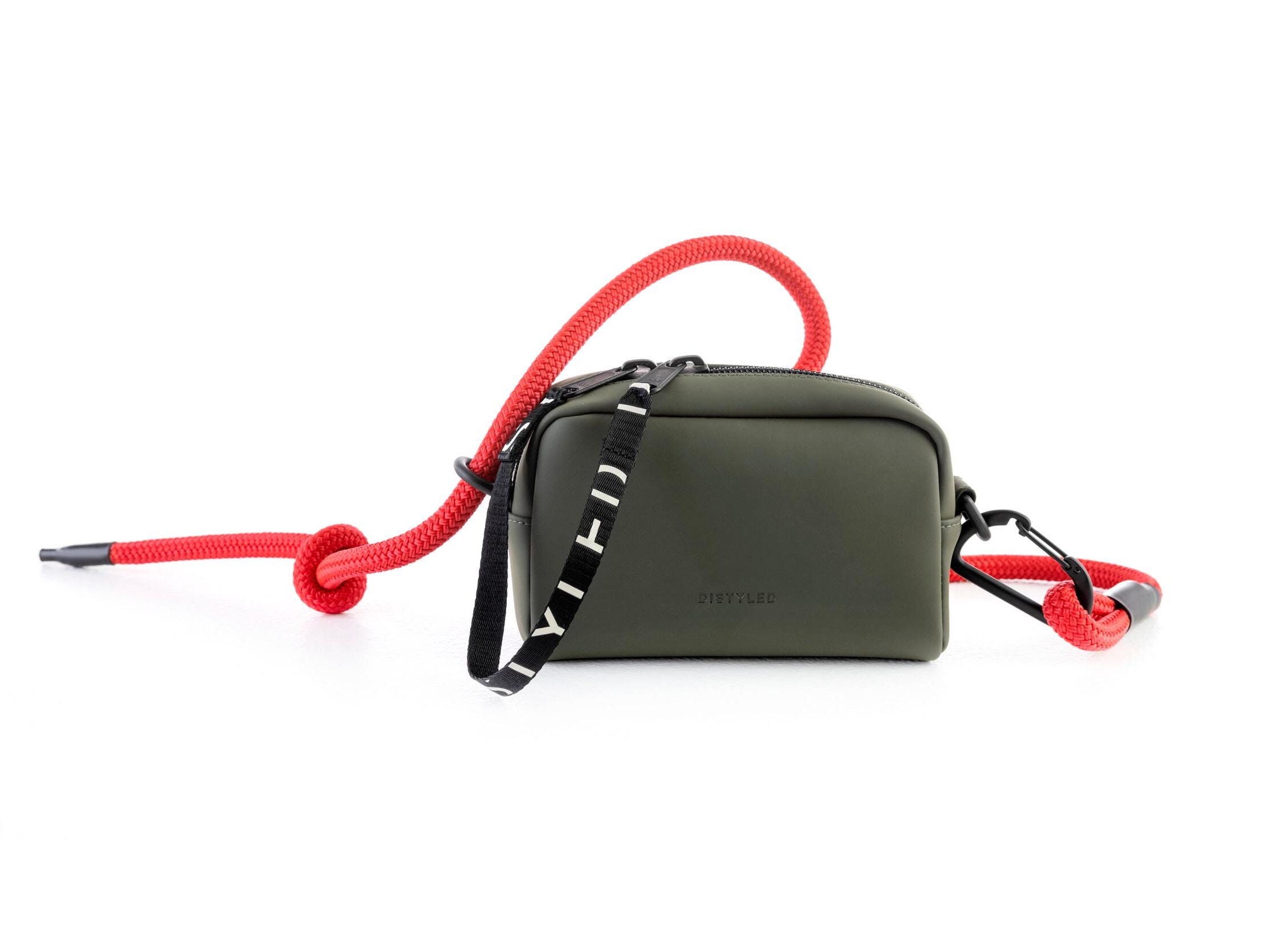 Casual Style Dark Green Crossbody Bag, Minimalist Paracord Casual Style Dark Green Crossbody Bag, Minimalist Paracord