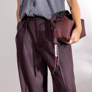 Burgundy Faux Leather Hobo bag-Medium Größe, Trendy und anpassbar