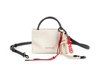Borsa a mano in pelle vegana beige, piccola borsa a tracolla, borsa a tracolla estiva