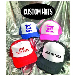 Custom bachelorette hats, custom hats for men, Black custom hat, custom hats for women, custom hat with text, personalized trucker hat women