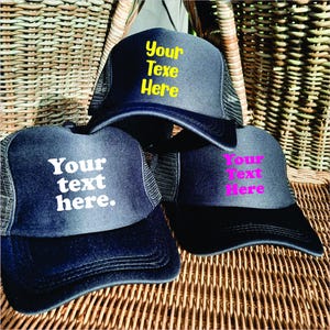 Custom Text Trucker Hat: Personalized Unisex Cap